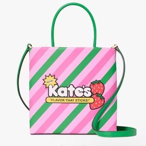 🩷♠️💚KATE SPADE🩷♠️💚Pink Multi Treat Yourself Bubble Gum Mini Tote/NWT